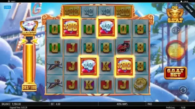 The G.O.A.T slot screenshot 4