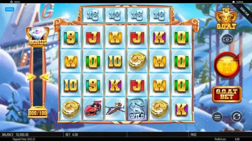 The G.O.A.T slot screenshot 