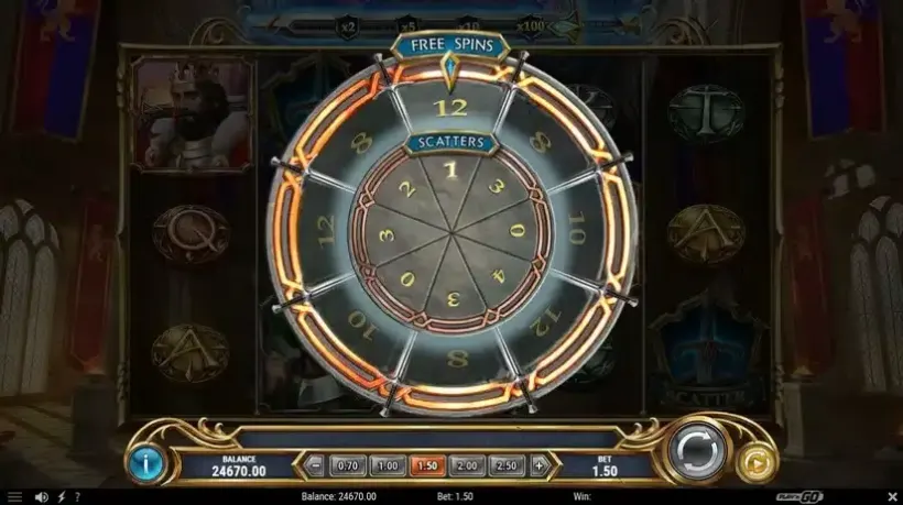 The Sword and the Grail Excalibur slot screenshot 2