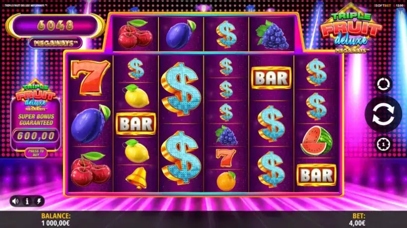 Triple Fruit Deluxe Megaways slot screenshot 1