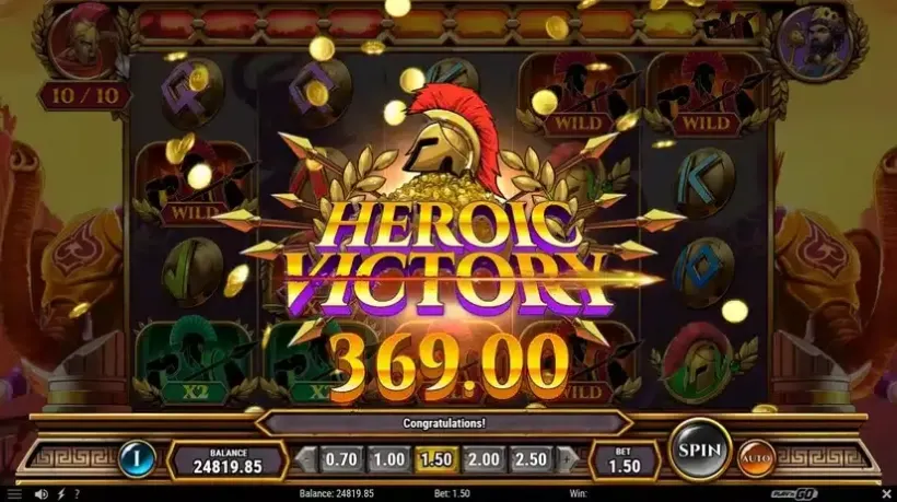 Undefeated Xerxes slot screenshot 