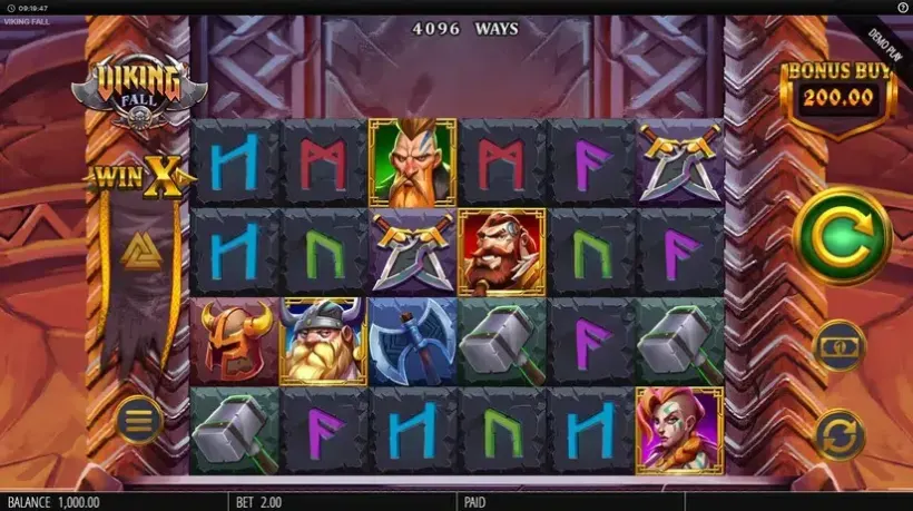 Viking Fall slot screenshot 1