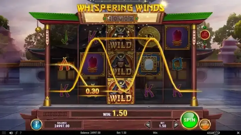 Whispering Winds slot screenshot 2
