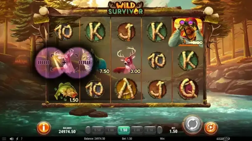 Wild Survivor slot screenshot 