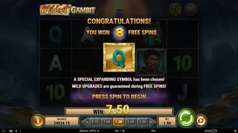 Wildest Gambit slot screenshot 5