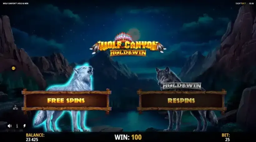 Wolf Canyon Hold & Win slot screenshot 5