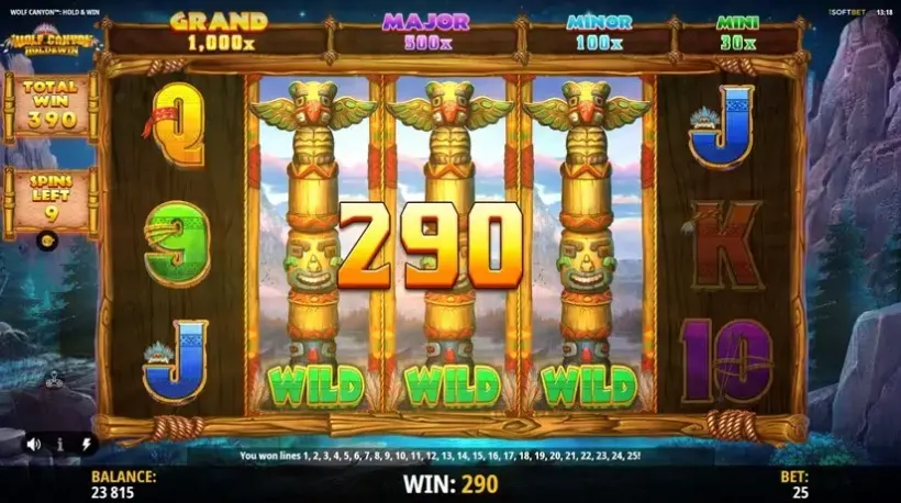 Wolf Canyon Hold & Win slot screenshot 8
