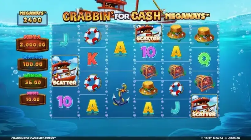 Crabbin’ For Cash Megaways slot screenshot 2