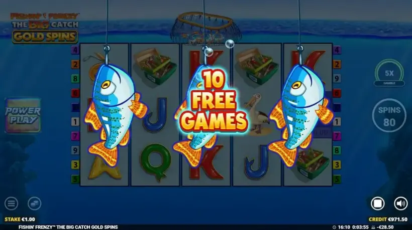 Fishin’ Frenzy The Big Catch Gold Spins slot screenshot 2