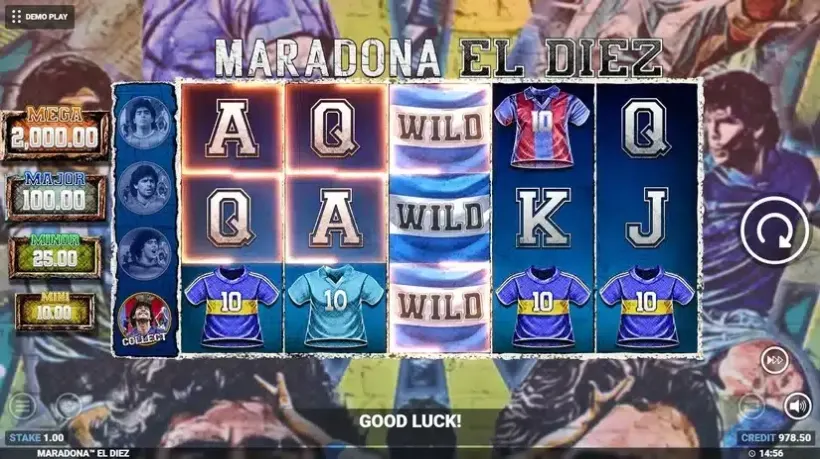 Maradona El Diez! slot screenshot 3