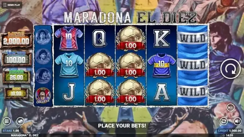 Maradona El Diez! slot screenshot 1