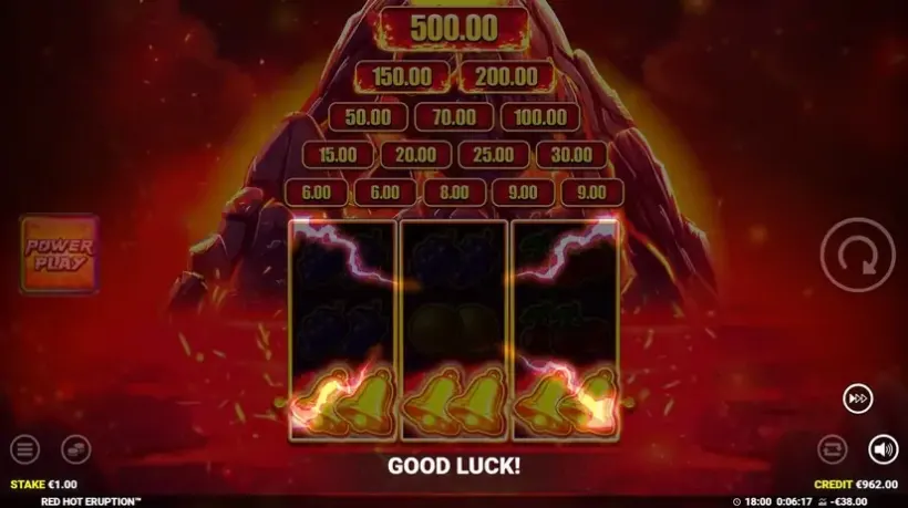 Red Hot Eruption slot screenshot 