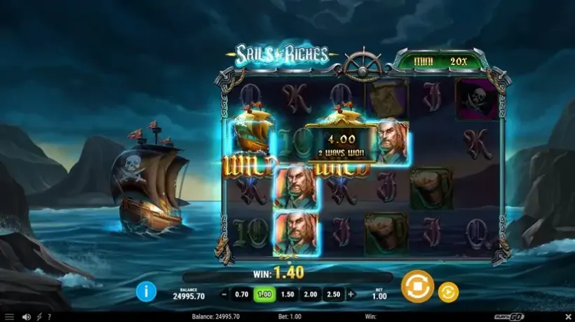 Sails of Riches slot screenshot 