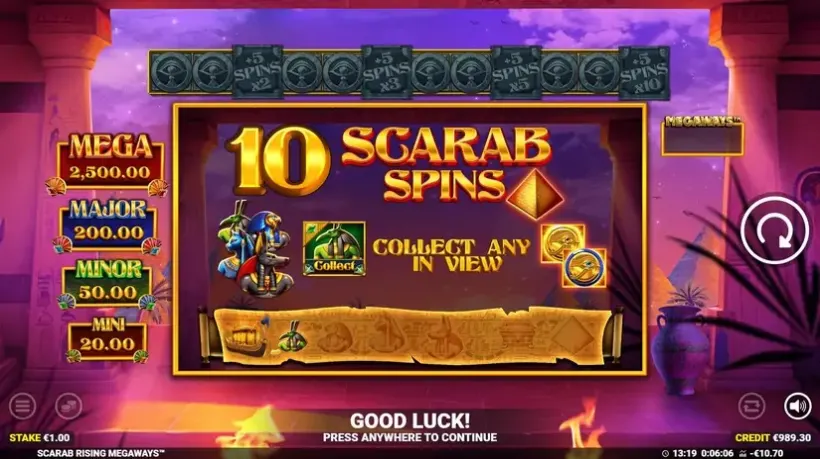 Scarab Rising Megaways slot screenshot 5