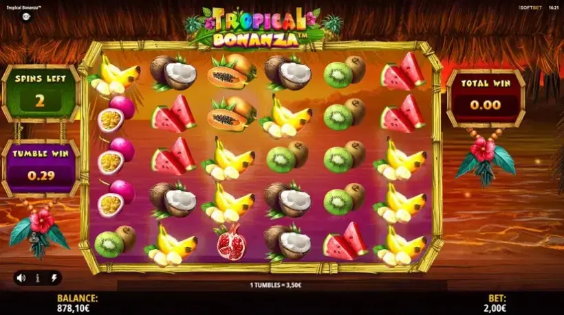 Tropical Bonanza slot screenshot 7