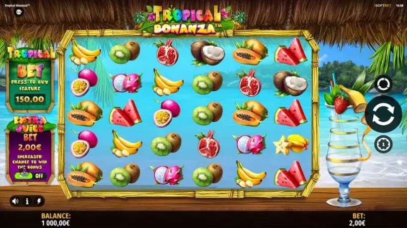 Tropical Bonanza slot screenshot 1