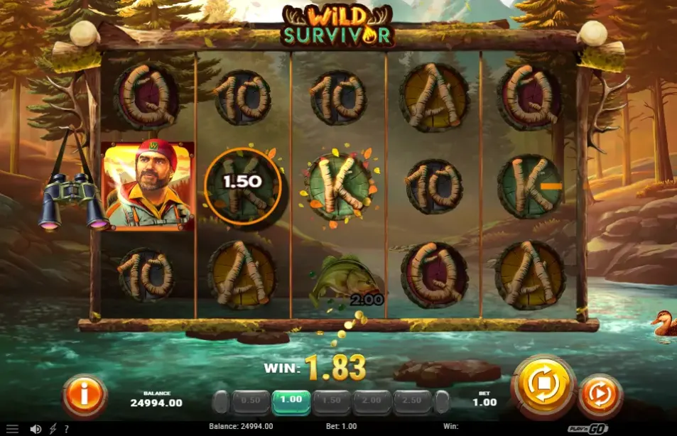 Wild Survivor slot screenshot 